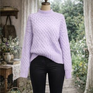 HOST PICK⭐️Missguided Lilac Purple Boxy Knit Sweater